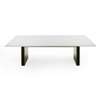Auer - White Marble & Gold Dining Table
