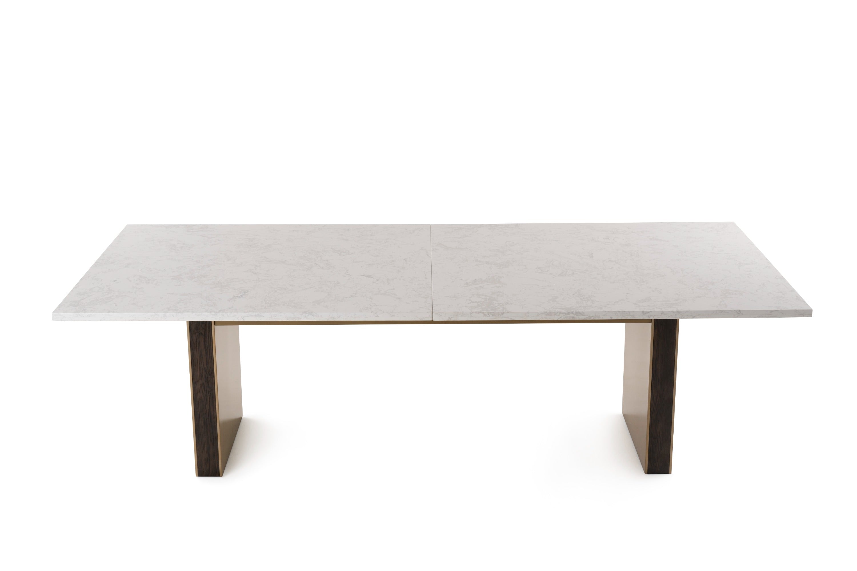 Auer - White Marble & Gold Dining Table