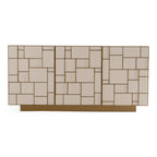 Auer - Mid-Century Modern Cream Ash + Gold Buffet