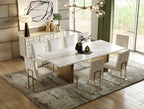 Auer - Mid-Century Modern Cream Ash + Gold Buffet