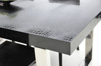 Skyline Modern Black Crocodile Lacquer Extendable Dining Table