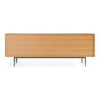 Azteca - Modern White Oak + Black Geometric Pattern Buffet