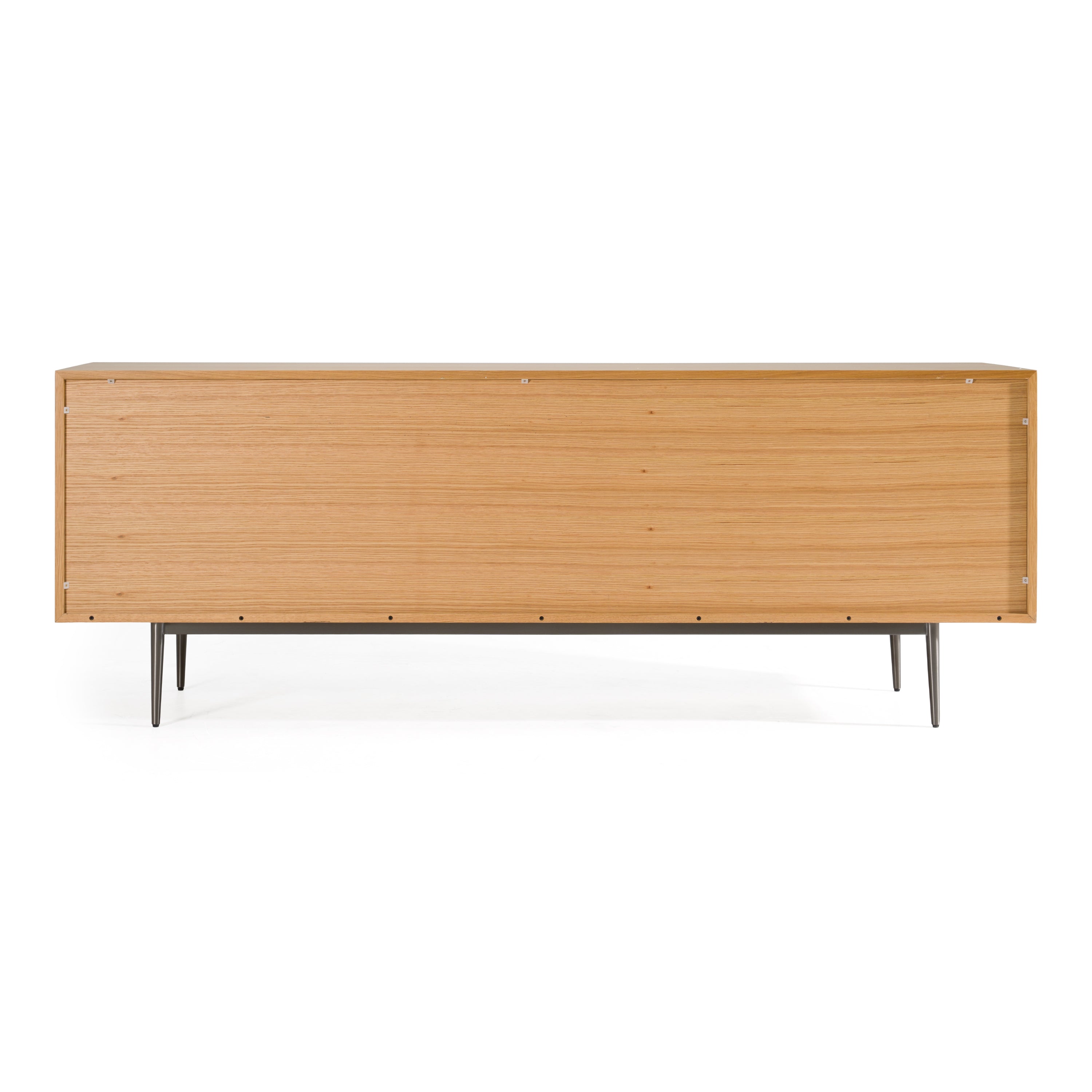 Azteca - Modern White Oak + Black Geometric Pattern Buffet