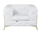970 Divanitalia 3-Piece Sofa Set in Top-grain Italian Leather - White - SKU 970- WHITE 3PC (S/L/CH) - GROUP - view 9