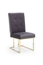Legend Modern Grey Fabric & Gold Dining Chair (Set of 2)