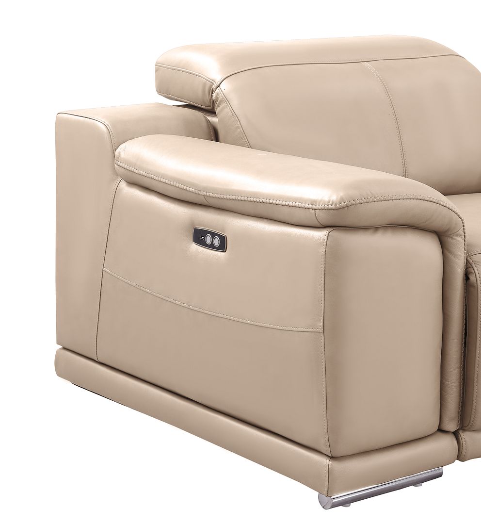 2679 8-Piece U-Shaped Power Reclining Sectional Sofa in Genuine Leather - 4 Recliners
