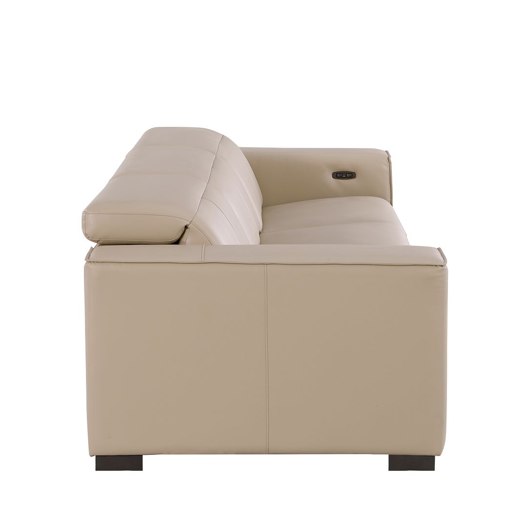 1208 Genuine Leather Triple Power Reclining Sofa