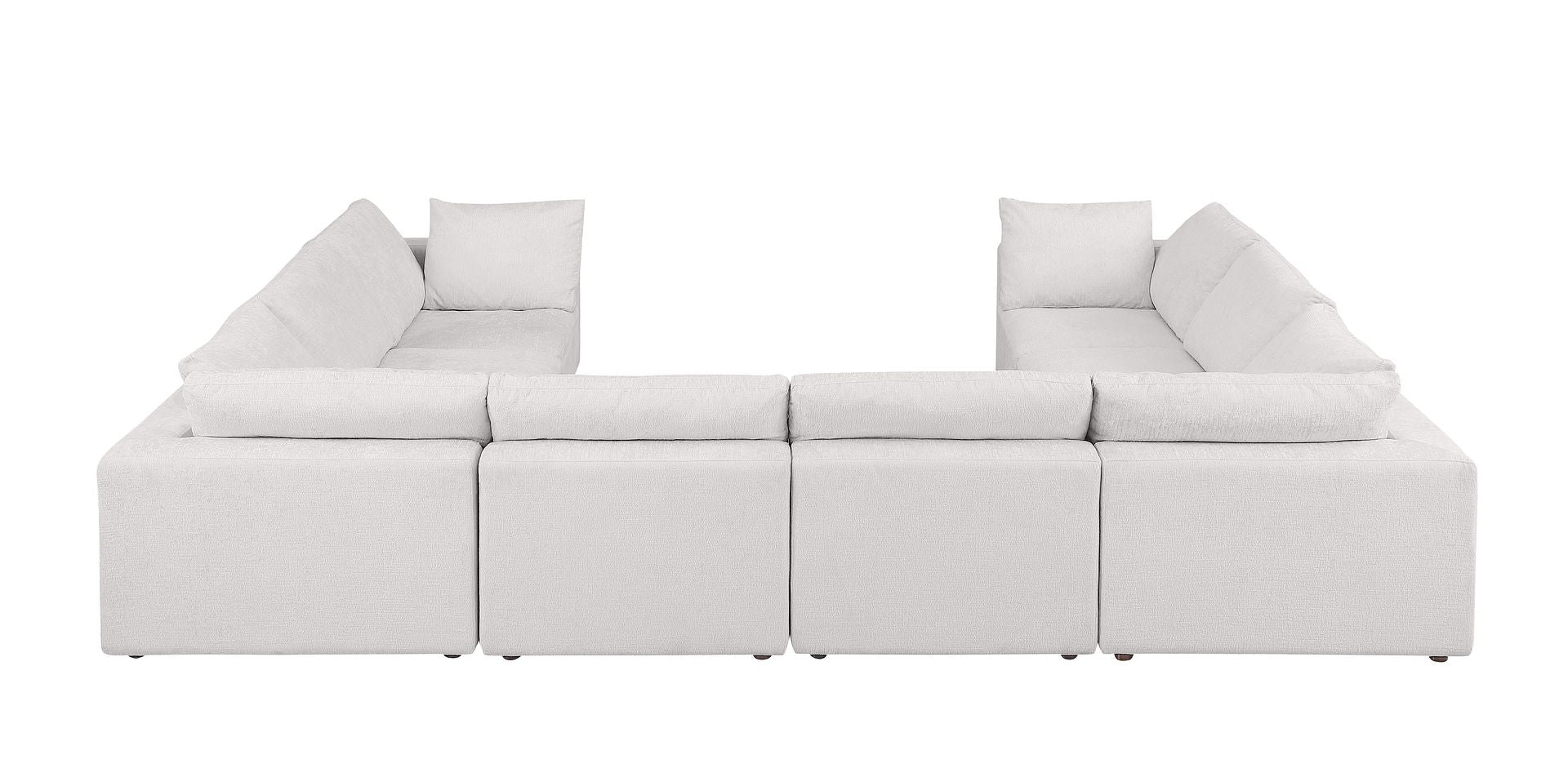 1100 Divanitalia 8-Piece U-Shaped Sectional Sofa in Top-grain Italian Leather