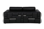 1130 Divanitalia Loveseat in Top-grain Italian Leather - Black - SKU 1130-BLACK-L - view 4