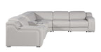 1116 Divanitalia 6-Piece L-Shaped Sectional Sofa in Top Grain Italian Leather with 3 Power Recliners & Power Headrests - Light Grey - SKU 1116-LT-GREY-6PC-3PWR-SECTIONAL- GROUP - view 6