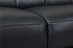 415 Divanitalia Chair with Adjustable Headrest in Top-grain Italian Leather - Black - SKU 415-CH-BLACK - view 9