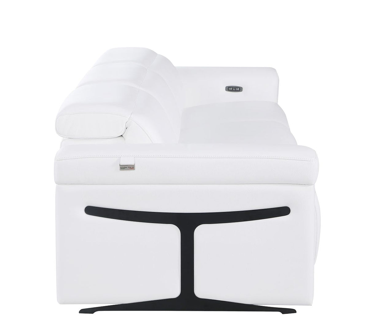 1126 Divanitalia 3-Piece Modular Power Reclining Sofa in Top Grain Italian Leather with 2 Power Recliners & Power Headrests - White - SKU 1126-WHITE-3.2-S-HT - view 8