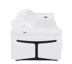 1126 Divanitalia 3-Piece Modular Power Reclining Sofa in Top Grain Italian Leather with 2 Power Recliners & Power Headrests