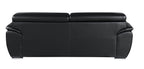 4571 Modern Genuine Leather Sofa - Black - SKU 4571-S-BLACK - view 4