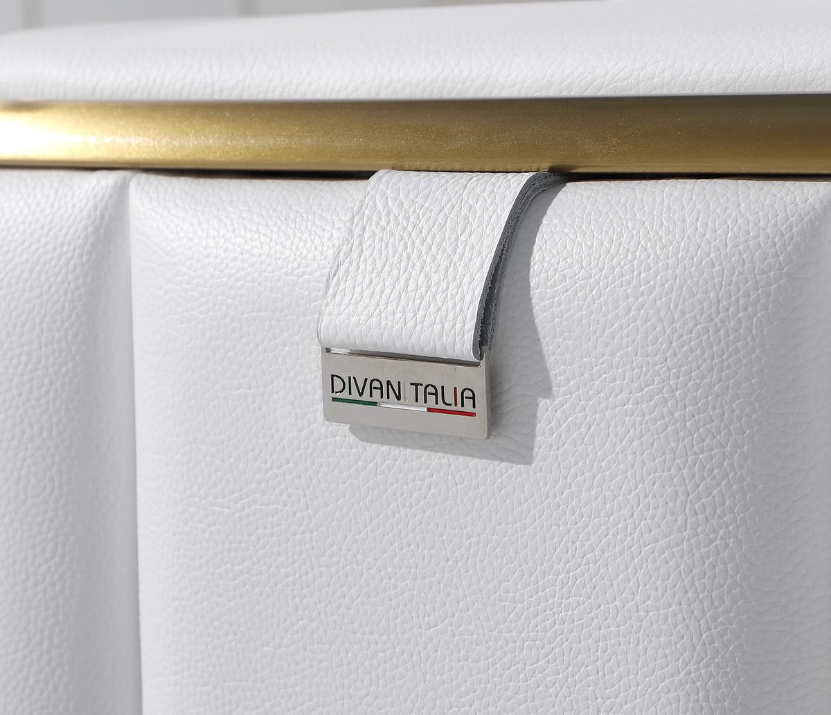 1130 Divanitalia Loveseat in Top-grain Italian Leather - White - SKU 1130-WHITE-L - view 10