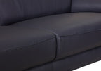 727 Divanitalia Sofa with Adjustable Headrest in Top-grain Italian Leather - Navy - SKU 727-S-NAVY - view 9