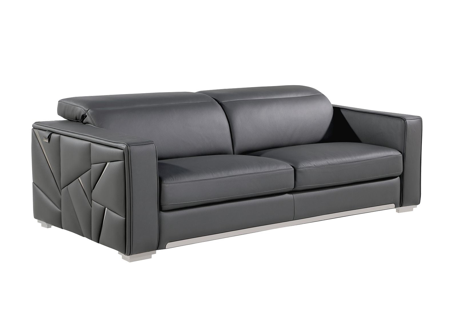 1120 Divanitalia Sofa with Adjustable Headrest in Top-grain Italian Leather