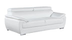 4571 Modern Genuine Leather 3-Piece Sofa Set - White - SKU 4571-LV WHITE 3PC (S/L/C) - GROUP - view 4