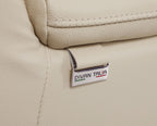 9762 Divanitalia 3-Piece Modular Power Reclining Console Loveseat with 2 Power Recliners in Top Grain Italian Leather