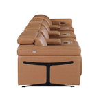 1126 Divanitalia 7-Piece Modular Power Reclining Sofa in Top Grain Italian Leather with 4 Power Recliners & Power Headrests - Cognac - SKU 1126-COGNAC-7.4-HT - view 7