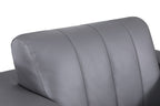 904 Divanitalia 3-Piece Sofa Set in Top-grain Italian Leather - Dark Grey - SKU 904- DARK GRAY 3PC (S/L/CH) - GROUP - view 11