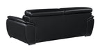 4571 Modern Genuine Leather Sofa - Black - SKU 4571-S-BLACK - view 3