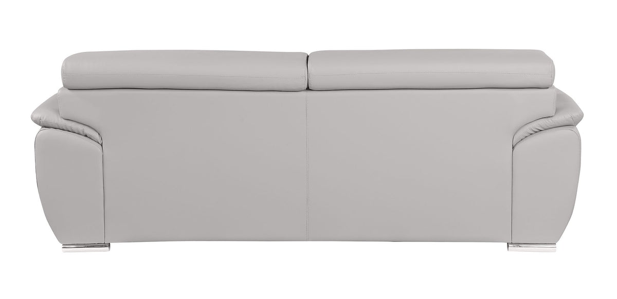 4571 Modern Genuine Leather Sofa - Light Grey - SKU 4571-S-LT-GREY - view 3