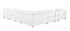 1116 Divanitalia 8-Piece L-Shaped Sectional Sofa in Top Grain Italian Leather with 4 Power Recliners & Power Headrests - White - SKU 1116-WHITE-8PC-4PWR-SECTIONAL - GROUP - view 5