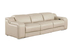 1116 Divanitalia 3-Piece Modular Power Reclining Sofa in Top Grain Italian Leather with 2 Power Recliners & Power Headrests