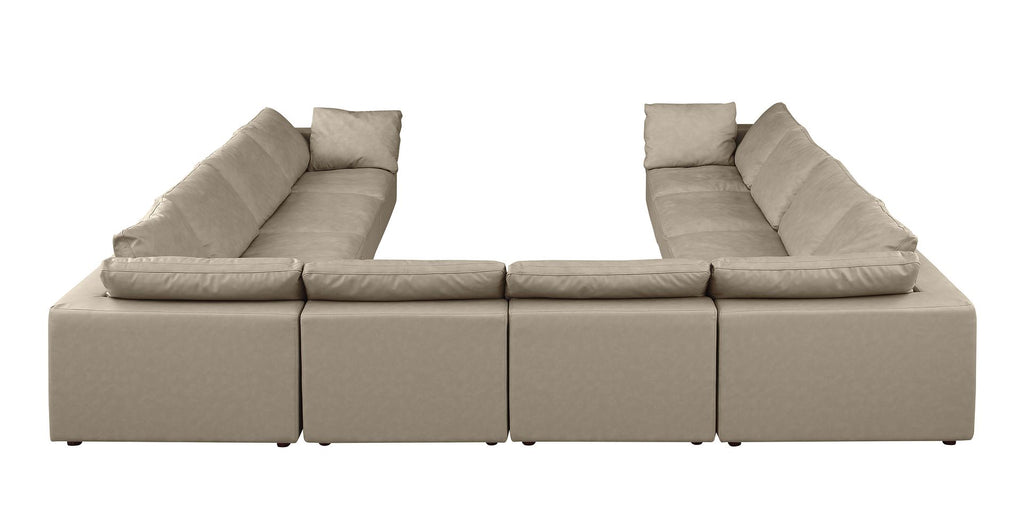 1100 Divanitalia 11-Piece U-Shaped Sectional Sofa in Top-grain Italian Leather