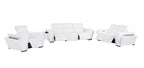 1224 Divanitalia 6-Piece Modular Power Reclining Sofa, Loveseat & Chair Set in Top Grain Italian Leather with 5 Power Recliners & Power Headrests - White - SKU 1224-WHITE-6.5-HT-3PC - view 4