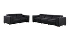 1208 Leather Reclining Set - Sofa & Loveseat with 4 Power Recliners - Black - SKU 1208-BLACK-5.4-HT-2PC - view 3