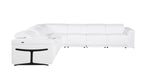 1126 Divanitalia 7-Piece L-Shaped Sectional Sofa in Top Grain Italian Leather with 3 Power Recliners & Power Headrests - White - SKU 1126-WHITE-SEC-7PC-3PWR-SECTIONAL-GROUP - view 5