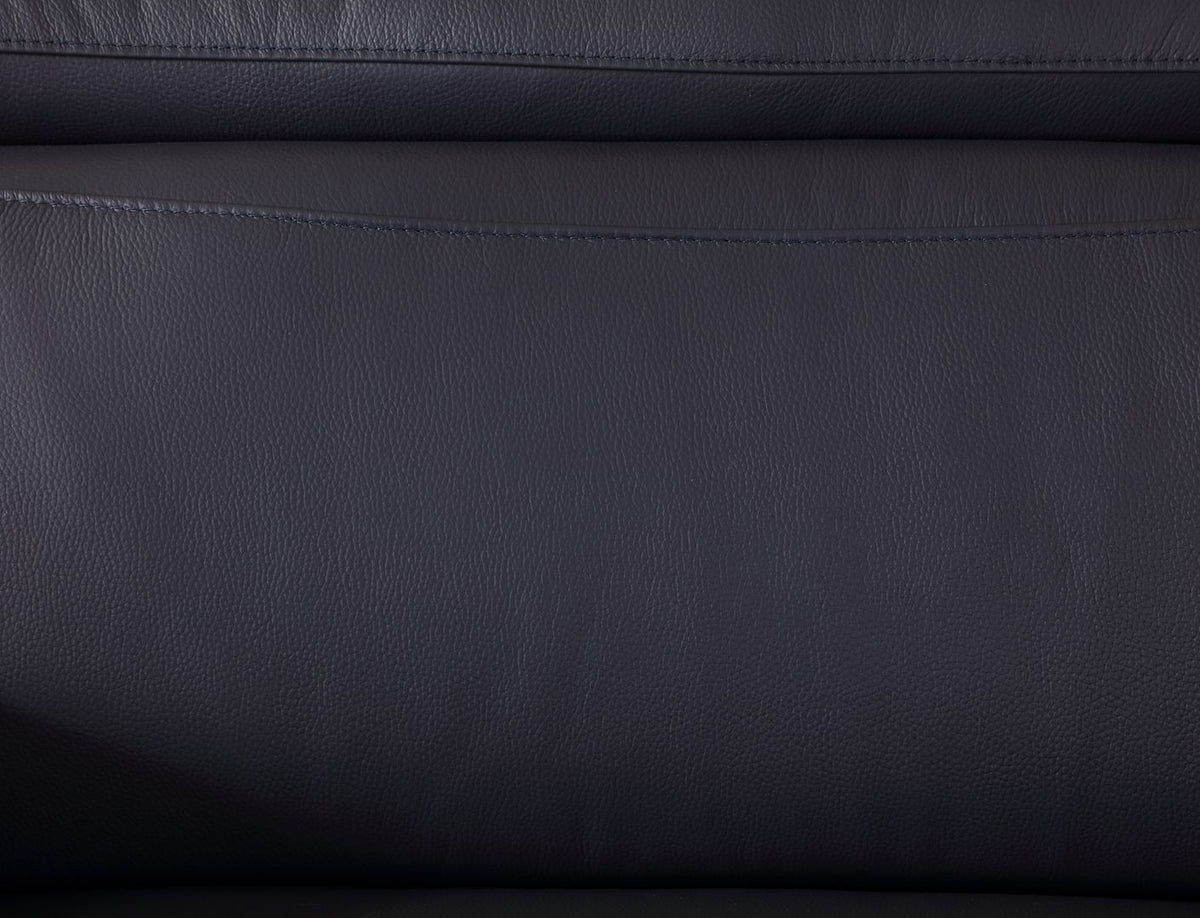 727 Divanitalia Sofa with Adjustable Headrest in Top-grain Italian Leather - Navy - SKU 727-S-NAVY - view 11
