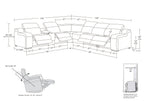 1116 Divanitalia 7-Piece L-Shaped Sectional Sofa in Top Grain Italian Leather with 4 Power Recliners & Power Headrests - Black - SKU 1116-BLACK-7PC-4PWR-SECTIONAL - GROUP - view 14