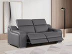 1116 Divanitalia 2-Piece Modular Power Reclining Loveseat in Top Grain Italian Leather with 2 Power Recliners & Power Headrests