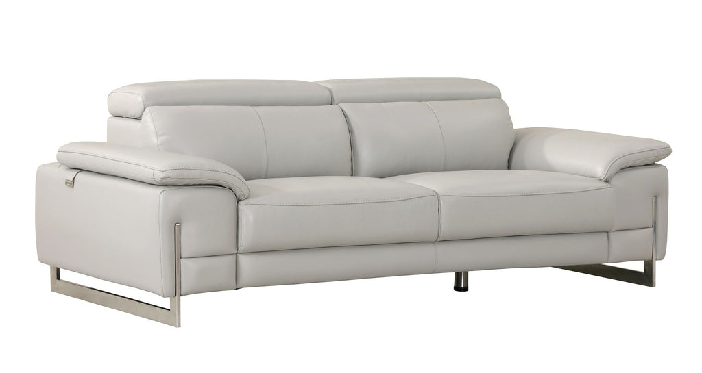 636 Divanitalia Dark Gray Sofa in Top-grain Italian Leather