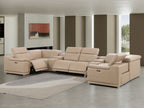 2679 8-Piece U-Shaped Power Reclining Sectional Sofa in Genuine Leather - 4 Recliners