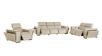 1224 Divanitalia 6-Piece Modular Power Reclining Sofa, Loveseat & Chair Set in Top Grain Italian Leather with 6 Power Recliners & Power Headrests - Beige - SKU 1224-BEIGE-6.6-HT-3PC - view 4