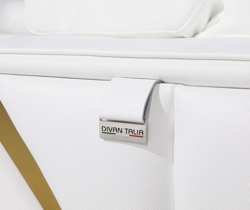 1120 Divanitalia Sofa with Adjustable Headrest in Top-grain Italian Leather