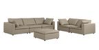 1100 Divanitalia 2-Piece Sofa Set - Top-grain Italian Leather with Ottoman