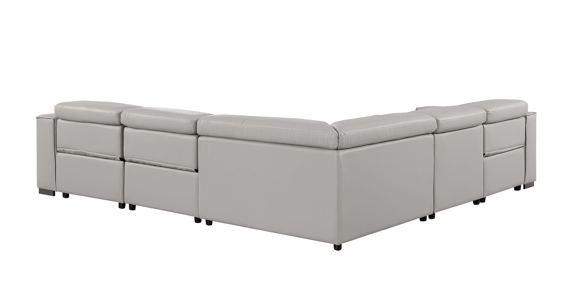 1208 Leather Reclining Set - Sofa & Loveseat with 4 Power Recliners