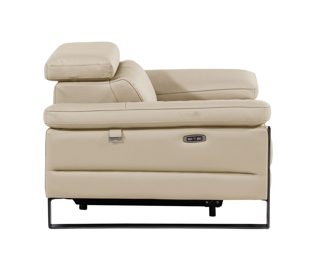 1246 Divanitalia Power Reclining Arm Chairwith Power Headrests - Top Grain Italian Leather