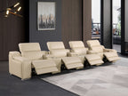 1116 Divanitalia 7-Piece Modular Power Reclining Sofa in Top Grain Italian Leather with 4 Power Recliners & Power Headrests - Beige - SKU 1116-BEIGE-S-7.4-HT - view 2