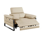 1246 Divanitalia Power Reclining Arm Chairwith Power Headrests - Top Grain Italian Leather