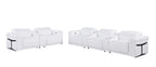 1126 Divanitalia 8-Piece Modular Power Reclining Sofa & Loveseat Set in Top Grain Italian Leather with 5 Power Recliners & Power Headrests - White - SKU 1126-WHITE-8.5-HT - view 4