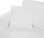 998 Divanitalia Cream Right Arm Facing Sectional Sofa in Top-grain Italian Leather