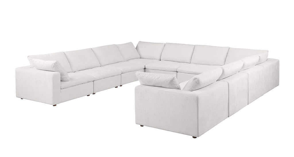 1100 Divanitalia 10-Piece U-Shaped Sectional Sofa in Top-grain Italian Leather
