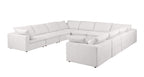 1100 Divanitalia 10-Piece U-Shaped Sectional Sofa in Top-grain Italian Leather
