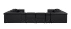 1224 Divanitalia 10-Piece U-Shaped Sectional Sofa in Top Grain Italian Leather with 4 Power Recliners & Power Headrests